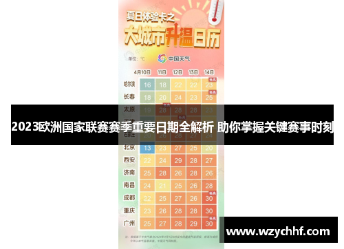 2023欧洲国家联赛赛季重要日期全解析 助你掌握关键赛事时刻